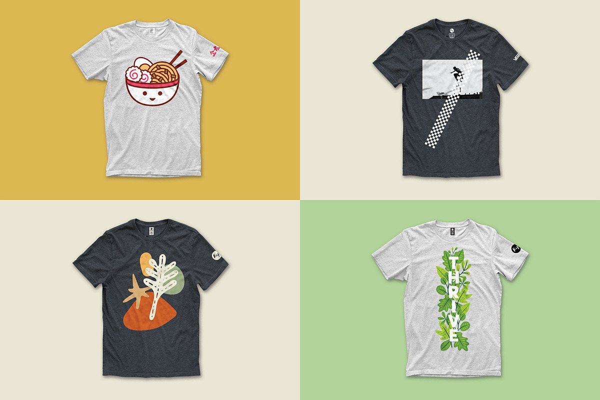 Gray T-Shirt Mockups, a Shirt Mockup by Komet & Flicker (Photo 6 of 9)