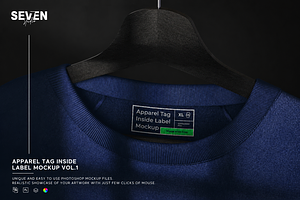 Apparel Tag Mockup Template, a Shirt Mockup by Se٧enStudio