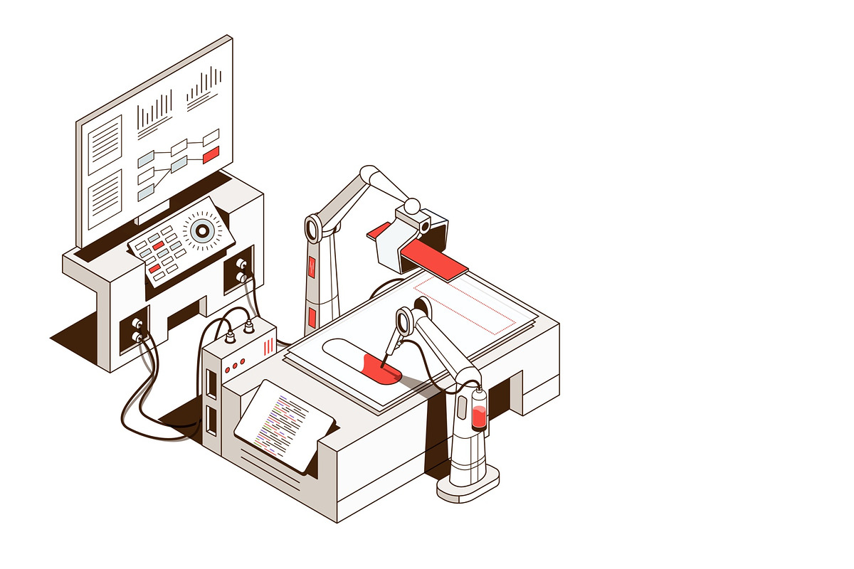 Building a product, an Object Illustration by Selektor (Photo 1 of 3)