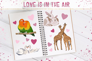 Love is in the Air - Clip Art Set