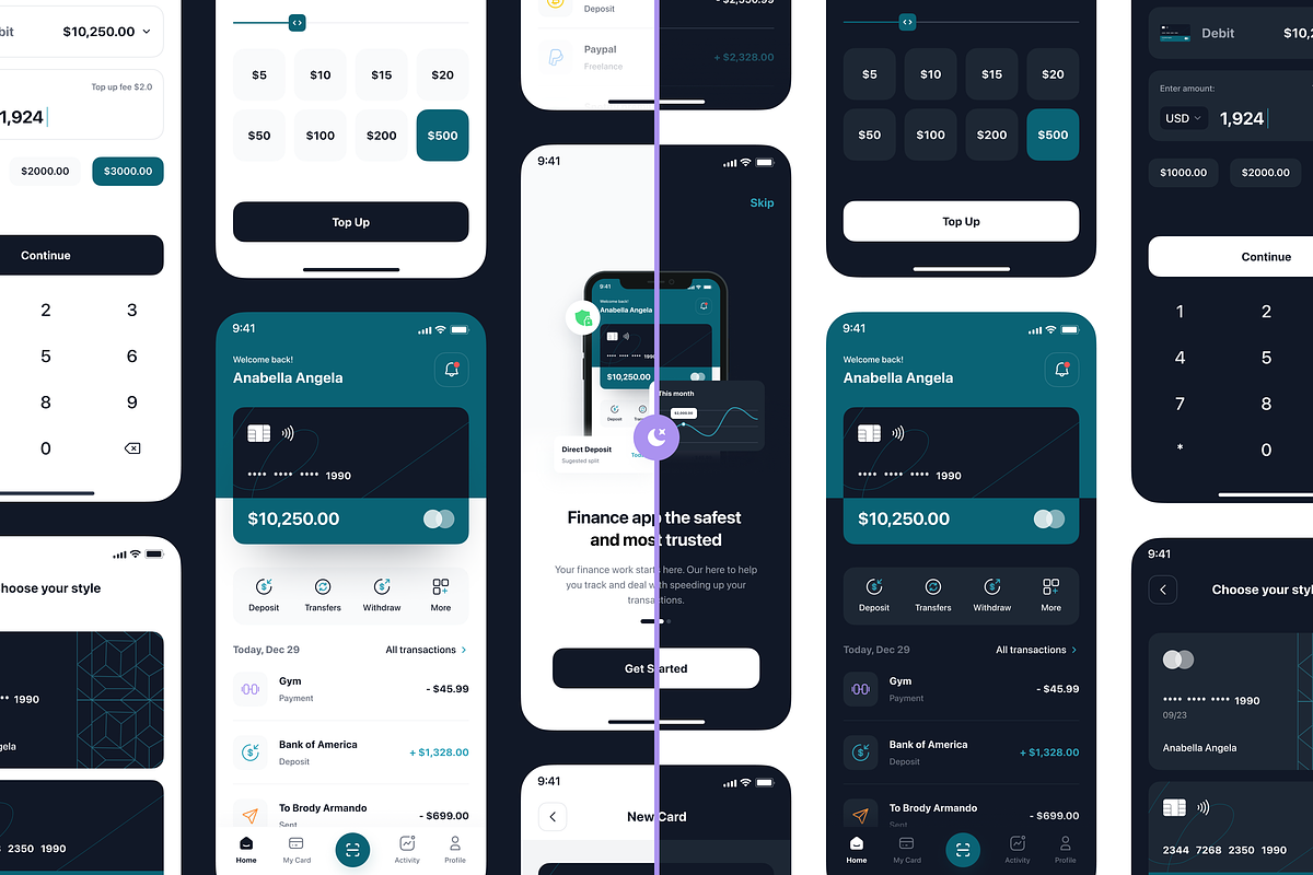 Smartpay - Fintech App iOS UI Kit, an UI Kit Template by Unpixel Design (Photo 4 of 6)