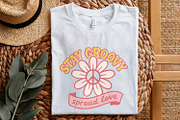 Stay Groovy Spread Love PNG, Retro, an Illustration by SharpMarketplace (Thumbnail 5 of 9)