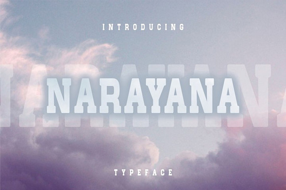 Narayana - Display typeface font preview 3
