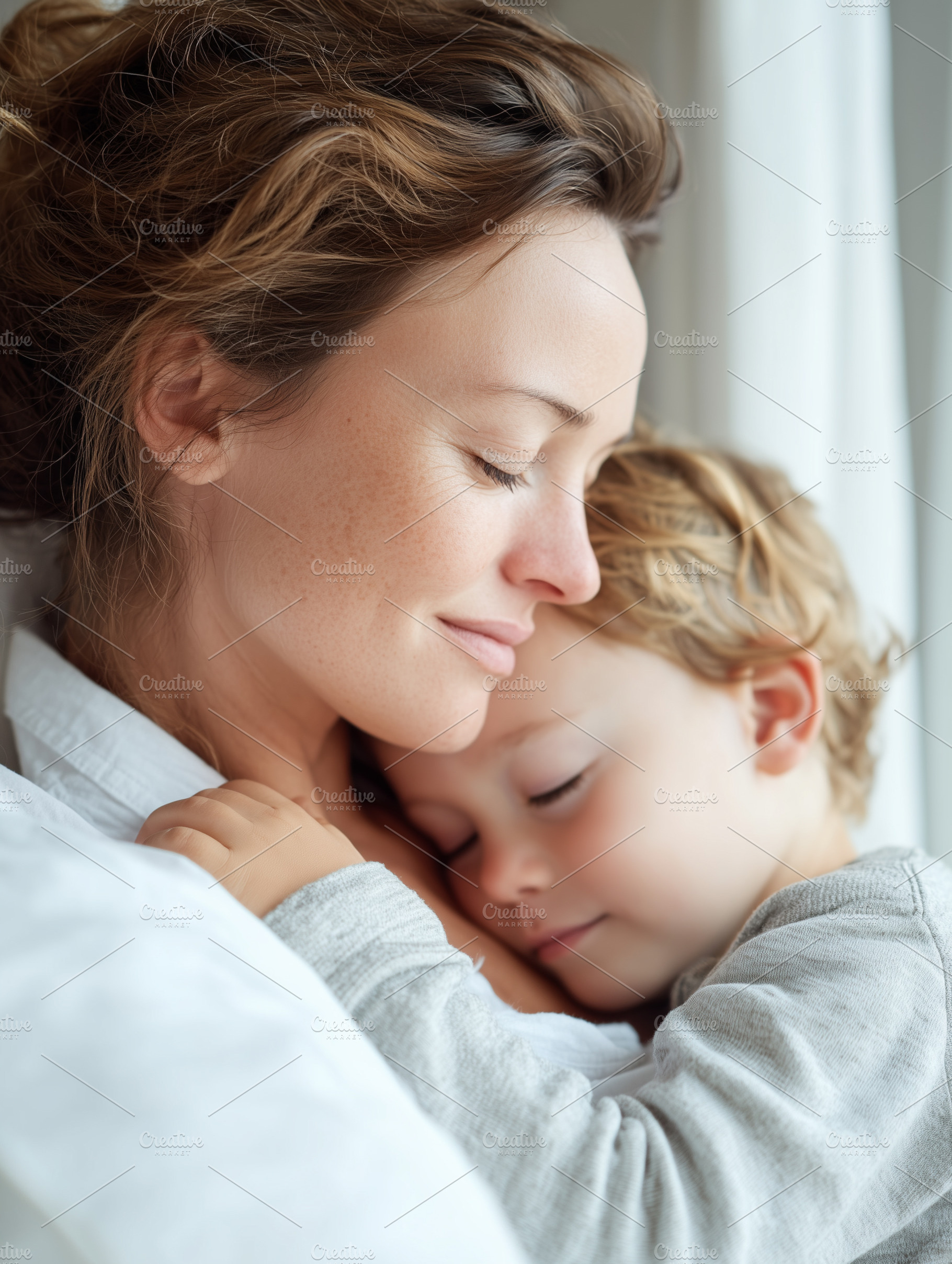 Tender moment of a loving mother, a Person Photo by MistyDay