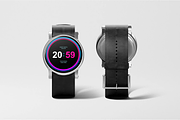 Smart Watch Mockup, a Wearable Device Mockup by Xtrahive (Thumbnail 2 of 3)