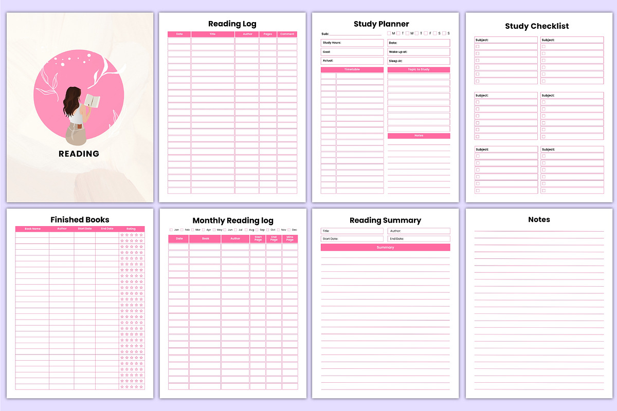 2026 That Girl Journal Bundle Canva, a Stationery Template by Mustafiz (Photo 8 of 12)