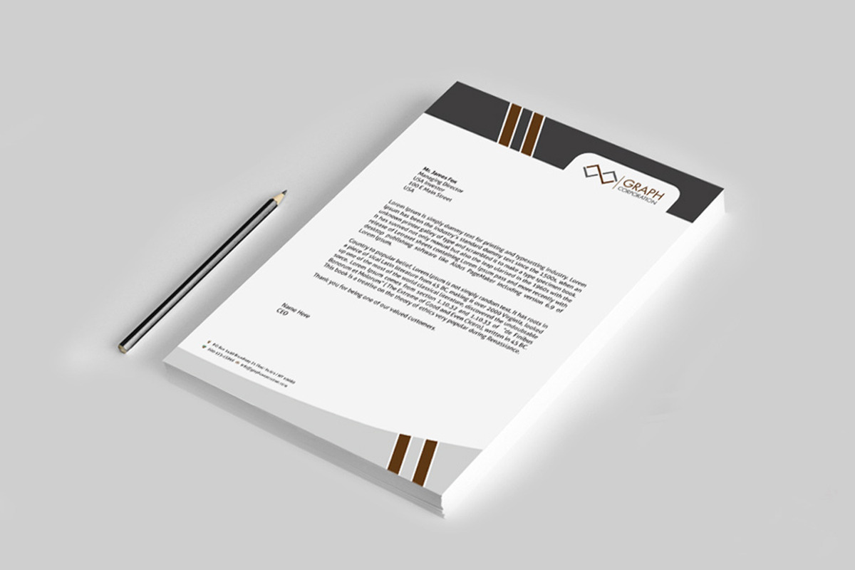 Letterhead, a Stationery Template by asimalikhan555 (Photo 6 of 6)