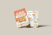 A5 Table Menu Mockup, an Advertising Mockup by ianmikraz (Thumbnail 3 of 5)