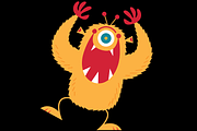 4 Fuzzy Monsters, a Graphic by steckfigures (Thumbnail 3 of 5)