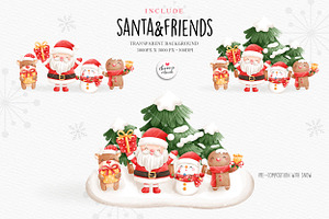 Christmas Clipart, Santa Claus