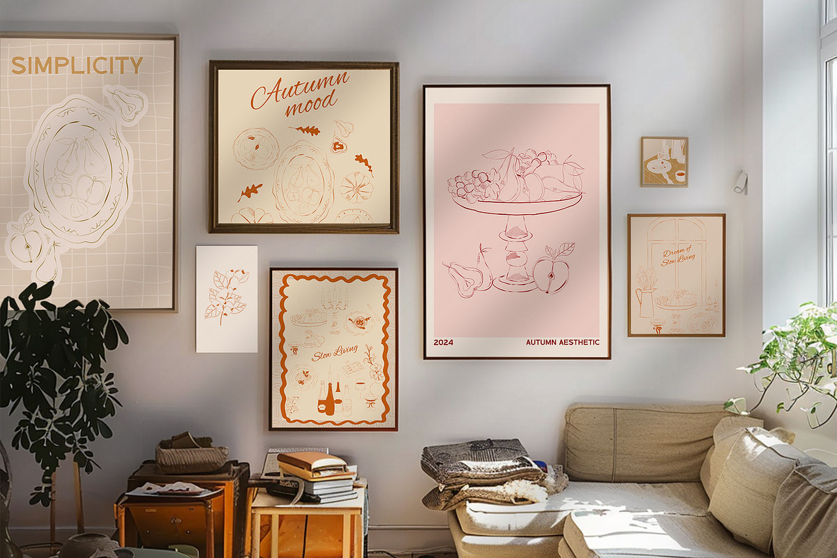 Slow Living. Fall posters collection, a Decorative Illustration by Mio Buono (Photo 12 of 13)