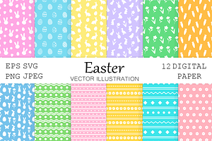 Easter Bunny Digital Paper