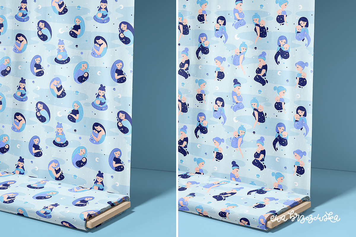 Carried by love - pattern collection, a Pattern Graphic by Brzozowska (Photo 3 of 8)