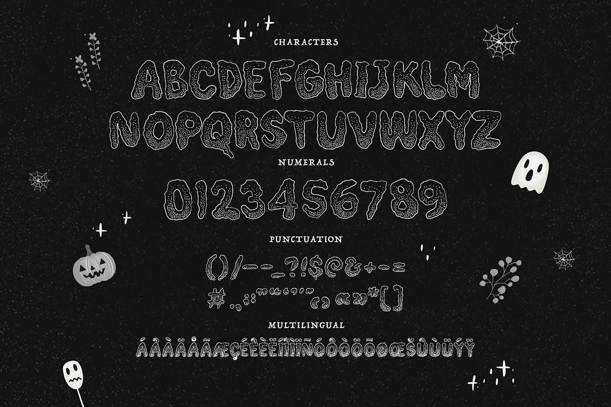 HAUNTED ENCLAVE | Halloween Fonts, a Sans Serif Font by Ckybe's Corner (Photo 6 of 7)