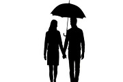 50 Couple Umbrella Silhouette Bundle, an Illustration by Designs_River (Thumbnail 48 of 51)