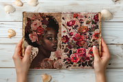 AFRO AMERICAN ROSE GOLD JUNK JOURNAL, a Person Illustration by Daring Digies (Thumbnail 8 of 9)
