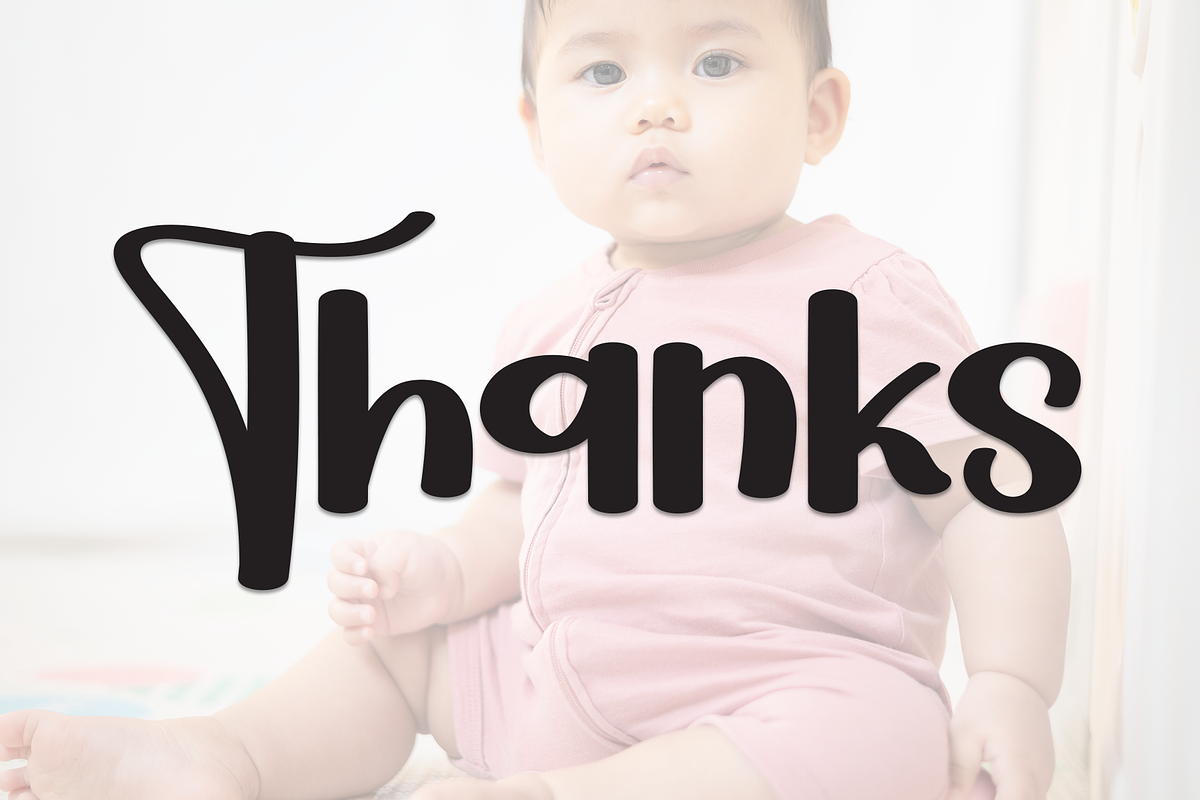 Baby Chubby | Script Font, a Script Font by Scratchones (Photo 8 of 8)