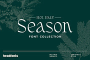Holiday Season | Christmas Fonts, a Serif Font by Headfonts (Thumbnail 1 of 9)
