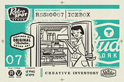Retro Spot Stock | Icebox, a Food Illustration by StudioWorks (Thumbnail 1 of 2)