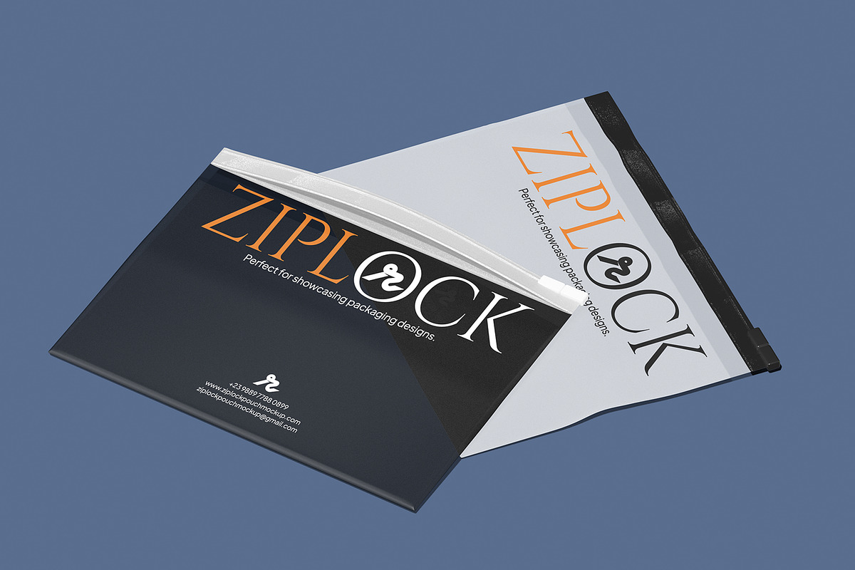 Ziplock Pouch Mockup, a Packaging Mockup by Permadi Creative (Photo 4 of 5)