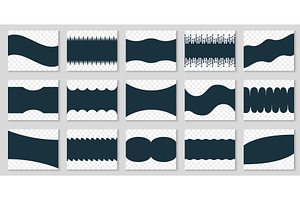 Simple Decorative Website Shapes, an Illustration by Vector Creator