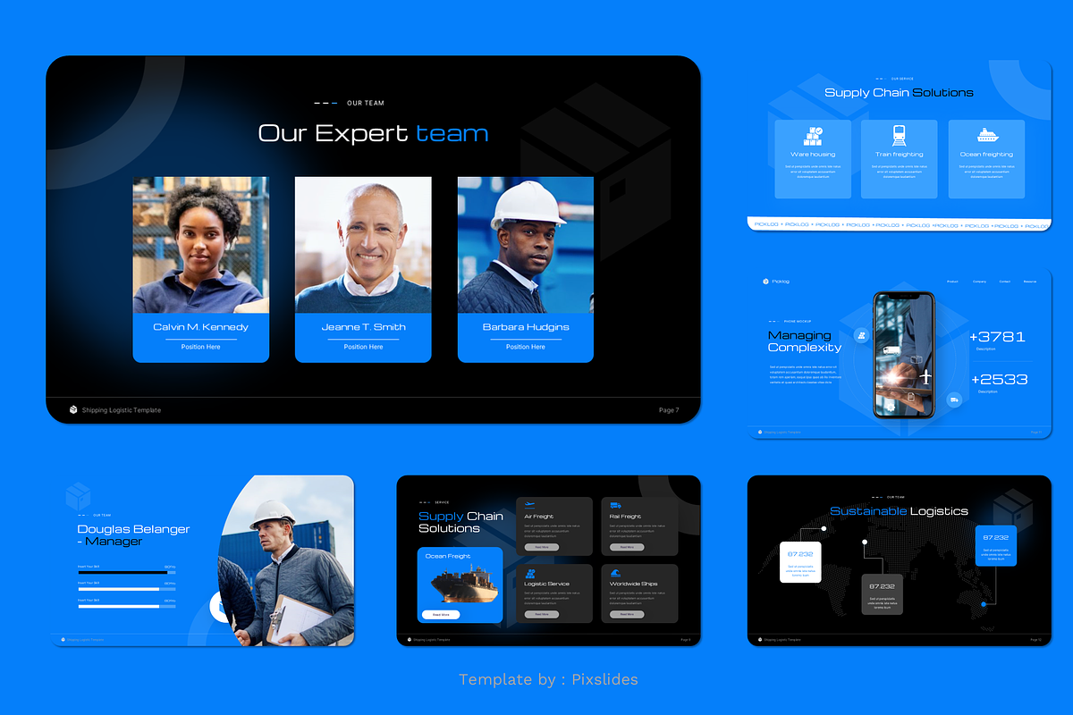 Logistic Keynote Presentation, a Presentation Template by Pixslides (Photo 3 of 4)
