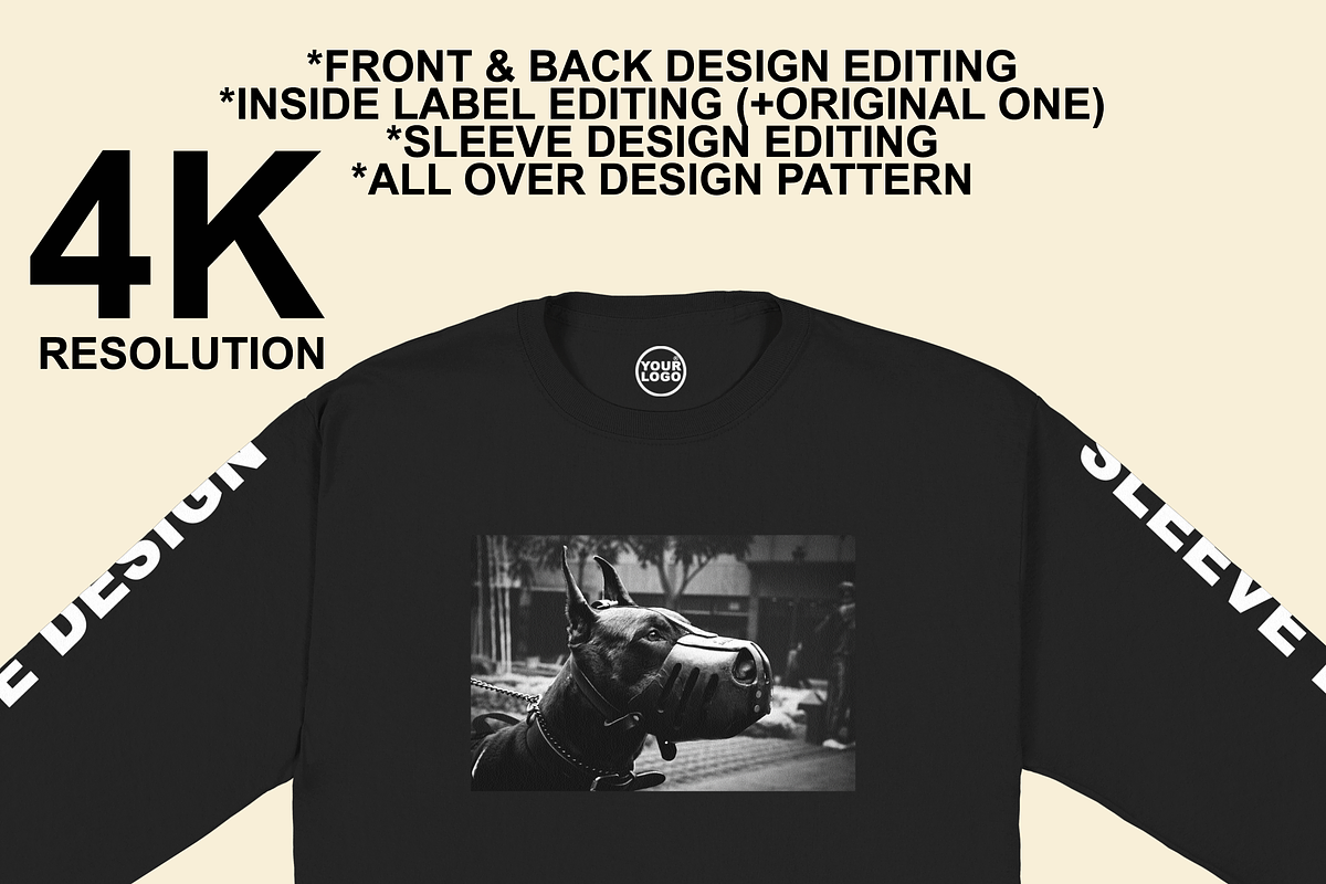 Long Sleeve Mockup Gildan 2400&5400, a Shirt Mockup by Infinity Mockups (Photo 2 of 6)