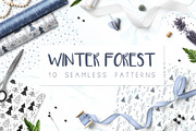 Winter Forest /// seamless patterns, a Pattern Graphic by catary art (Thumbnail 1 of 7)