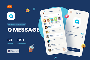 Q Message (adobe xd)