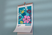2027 Floral Calendar Template Vector, a Stationery Template by Peacock_design (Thumbnail 6 of 15)