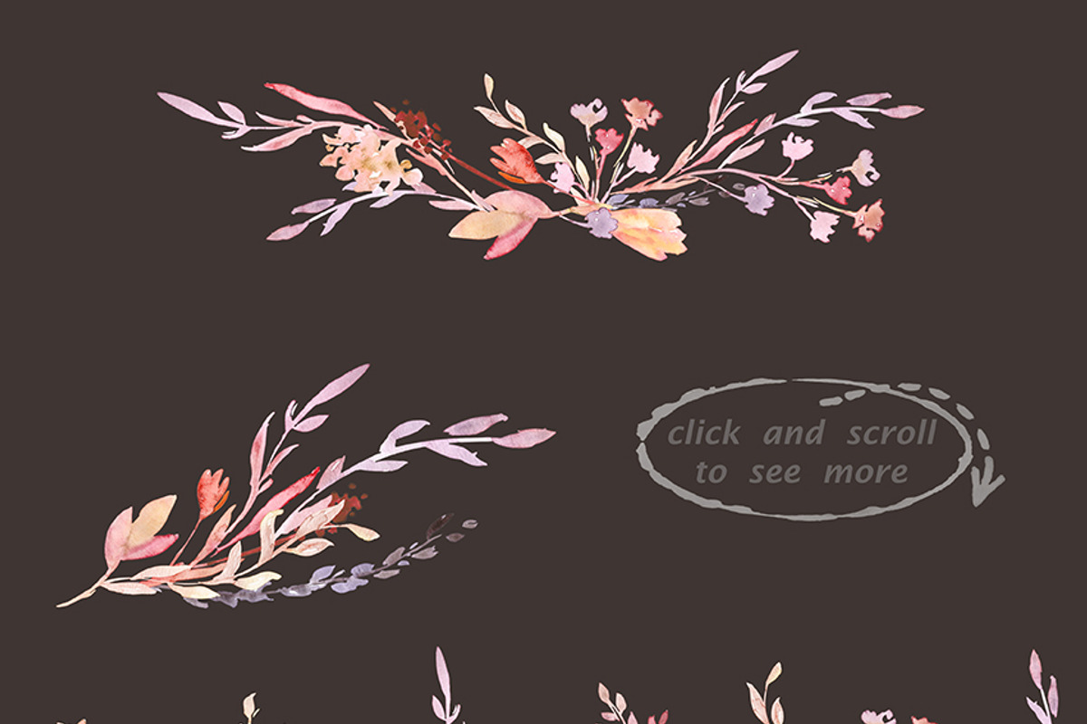 Watercolor clipart Delicate herbs, an Illustration by AqwaColor (Photo 5 of 6)