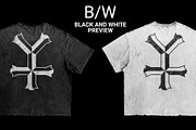 distressed vintage T-shirt mockup, a Shirt Mockup by yalanois (Thumbnail 2 of 5)