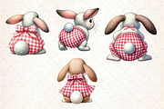 Cute Bunny Butt Sublimation Clipart, an Illustration by Dream Creation (Thumbnail 5 of 5)