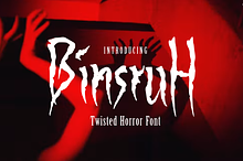 Binsruh – Twisted Horror Font