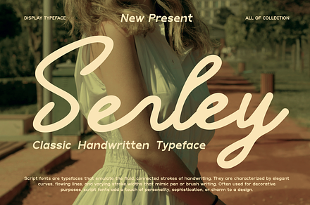 Senley -Classic Handwritten Typeface, a Handwritten Font by MaikoHatta