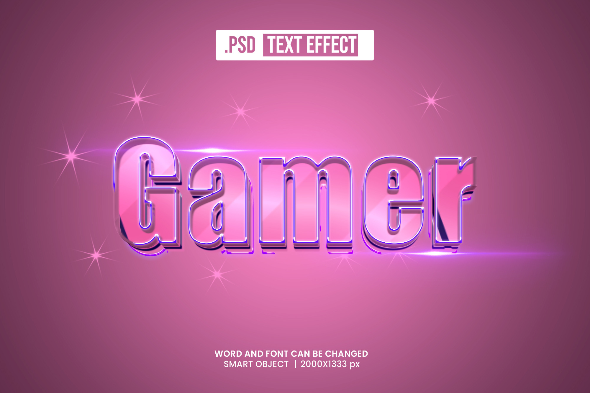 Gamer Text Effect, a Layer Style Add-On by himelgfx