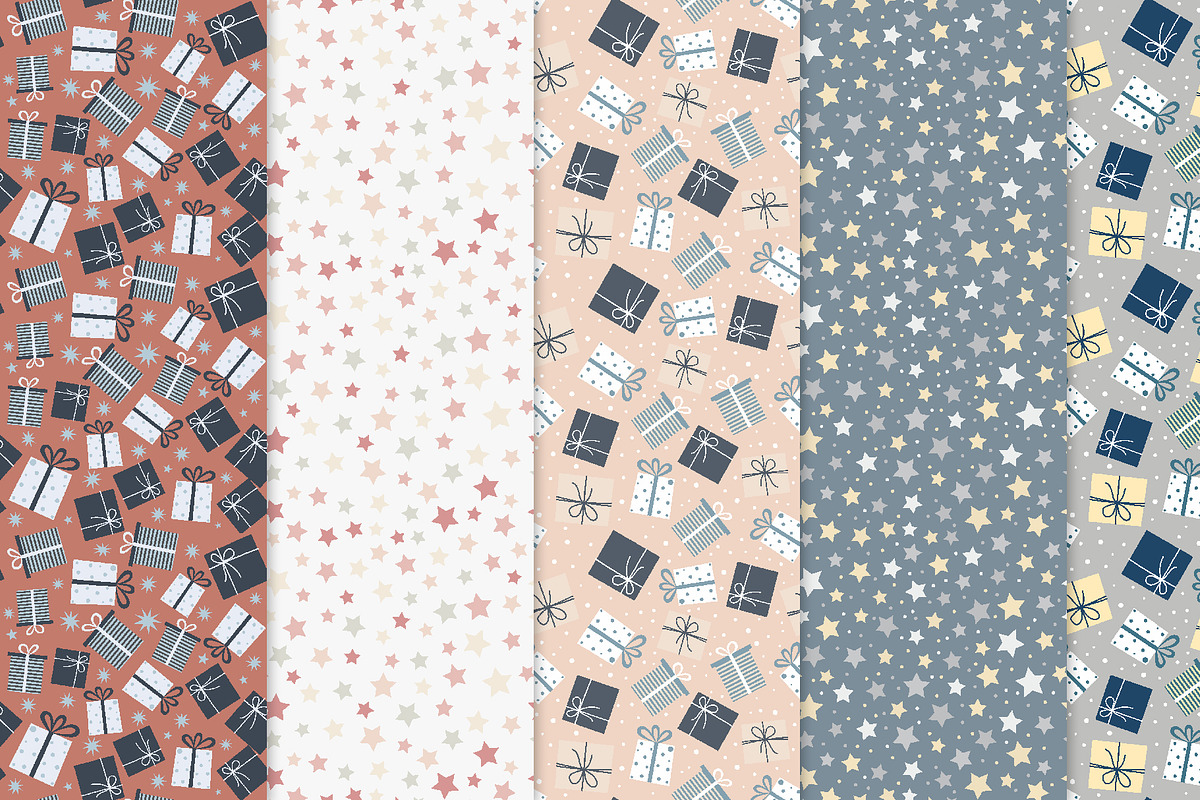 Christmas elements and patterns, a Decorative Illustration by Nataliia Pyzhova (Photo 3 of 6)