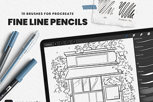 Fine Line Pencils For Procreate