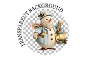 Whimsical Christmas Snowman Clipart, a Seasonal Illustration by Rose Art (Thumbnail 6 of 6)