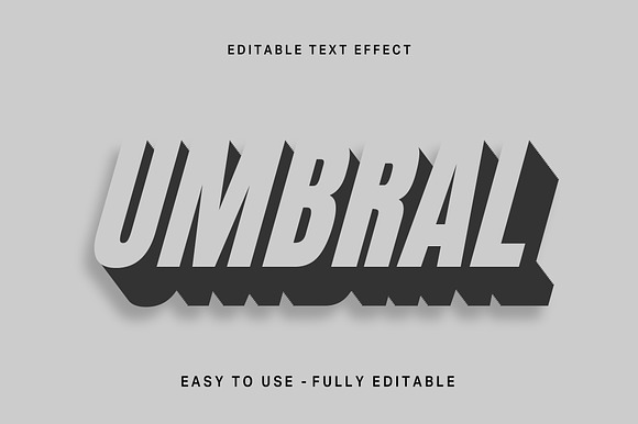 3D Shadow Extrude Text Effect preview 3