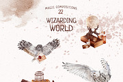 Wizarding World Watercolor set, a Decorative Illustration by Yakovleva Margarita (Thumbnail 3 of 20)