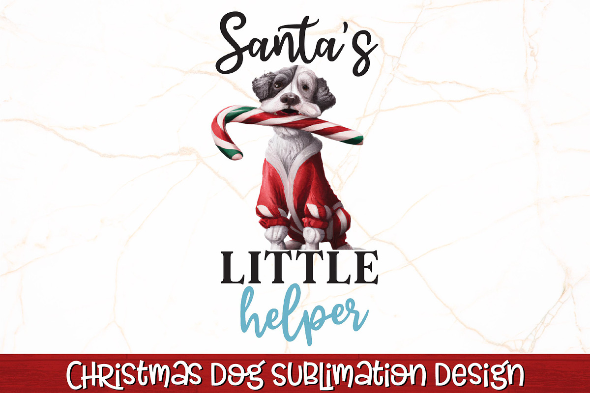 Christmas Dog Sublimation Bundle, an Animal Illustration by RossiGalleria (Photo 5 of 9)