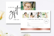 Salon Gift Card Template, a Card Template by Marham Labeling Co (Thumbnail 1 of 4)