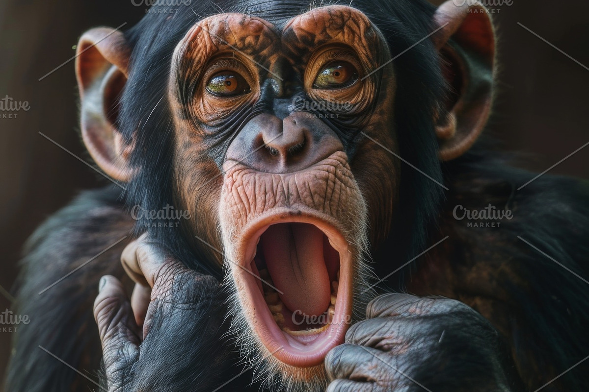 236 surprised animals, an Animal Photo by Handmadefont (Photo 43 of 241)
