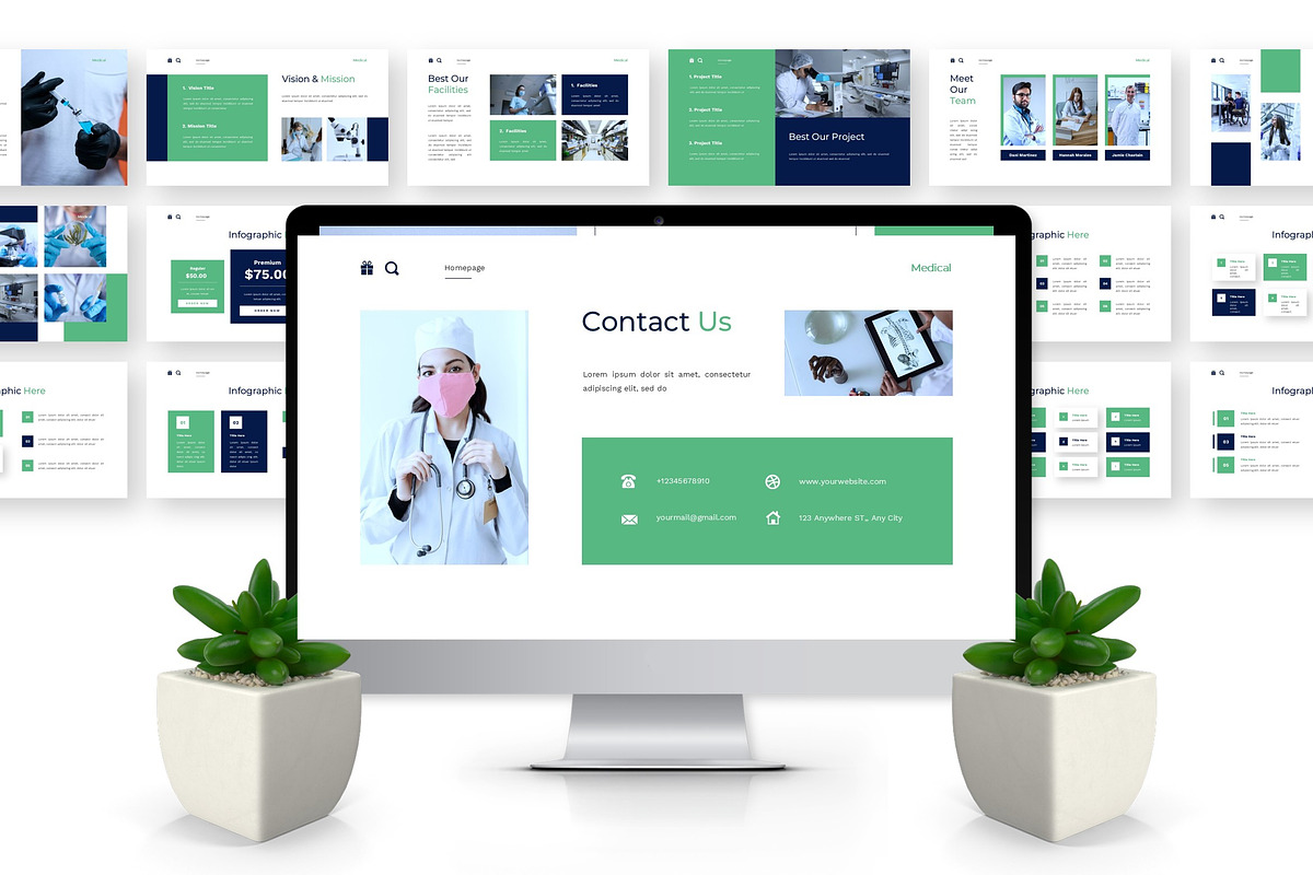 Online Medical Center - Medical PPT, a Presentation Template by Deepslide Studio (Photo 6 of 6)