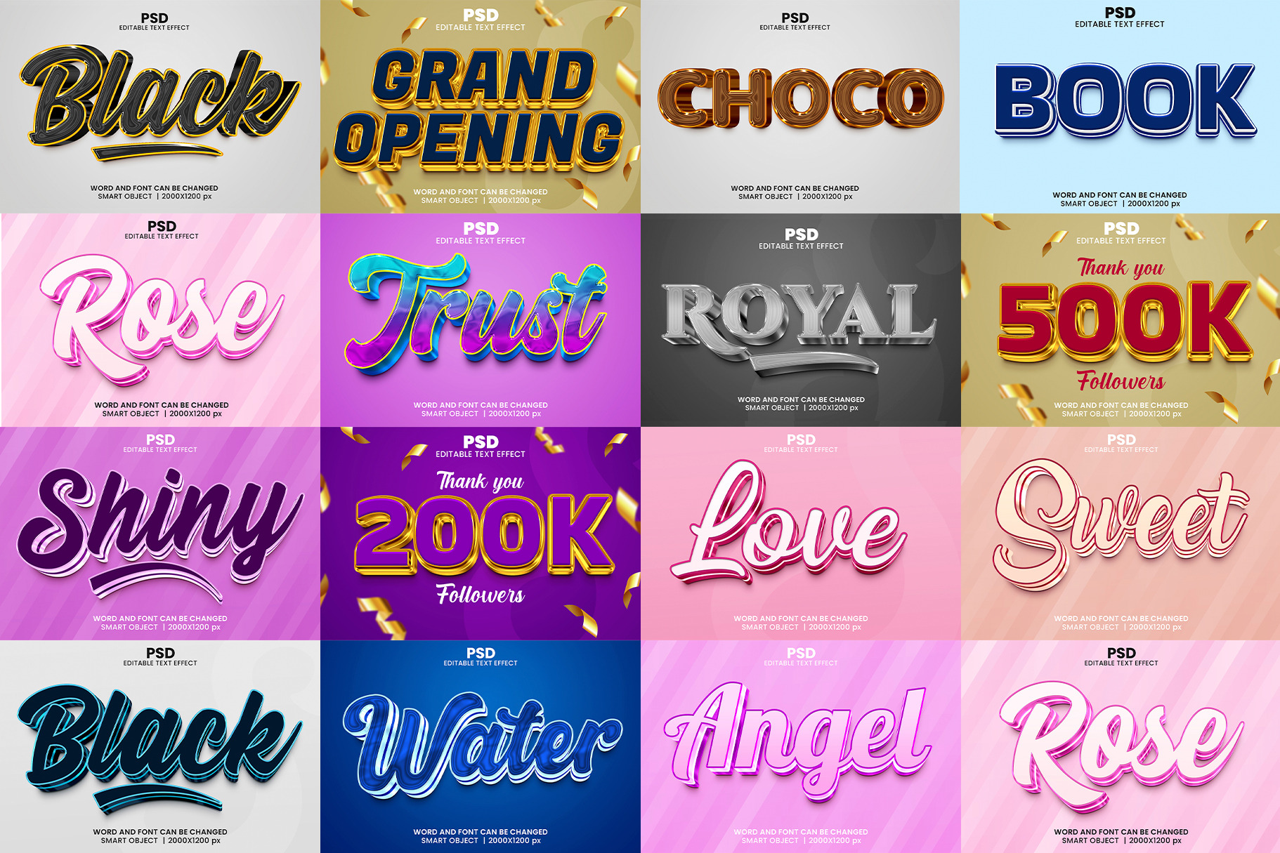 15 3d Editable Text Effect Style, a Layer Style Add-On by bdrobin ...