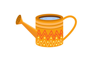 Water can for garden plant sprinkle, an Object Illustration by vectorpointstudio