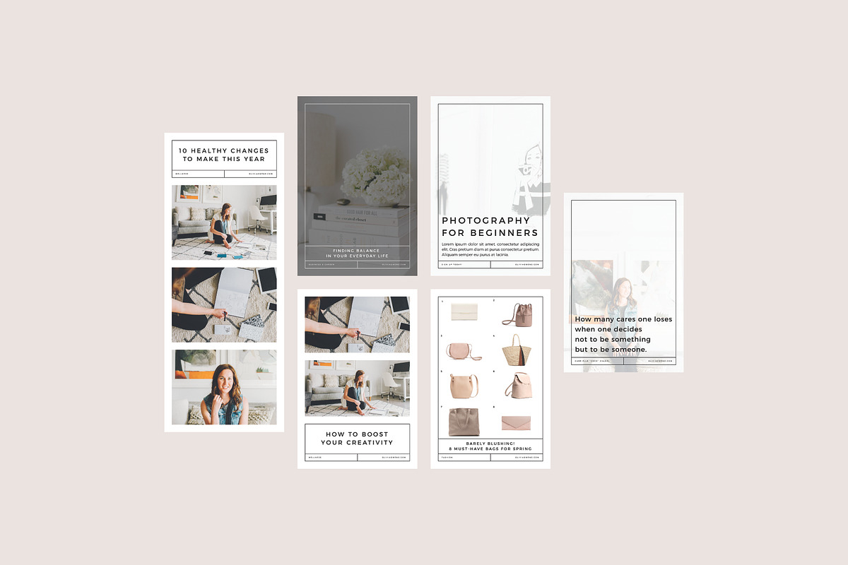 Olivia Brand Graphics, a Social Media Template by studiolmh (Photo 2 of 5)
