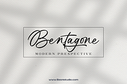 Bentagon Realistic Handwriting font, a Handwritten Font by Basnistudio (Thumbnail 2 of 9)
