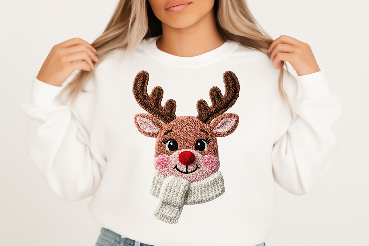 Yarn Crochet Reindeer  Png, an Illustration by Craft Nest (Photo 3 of 5)